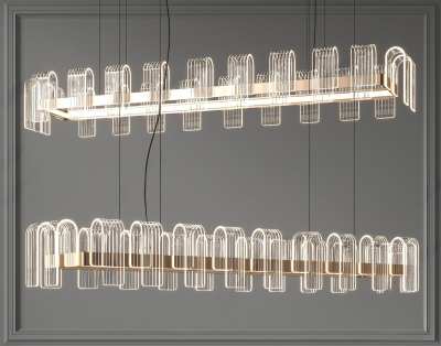 现代吊灯3D模型下载